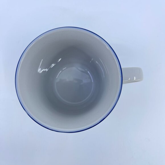 vintage noritake "running free" stoneware mug with blue sailboat design - Picture 5 of 6